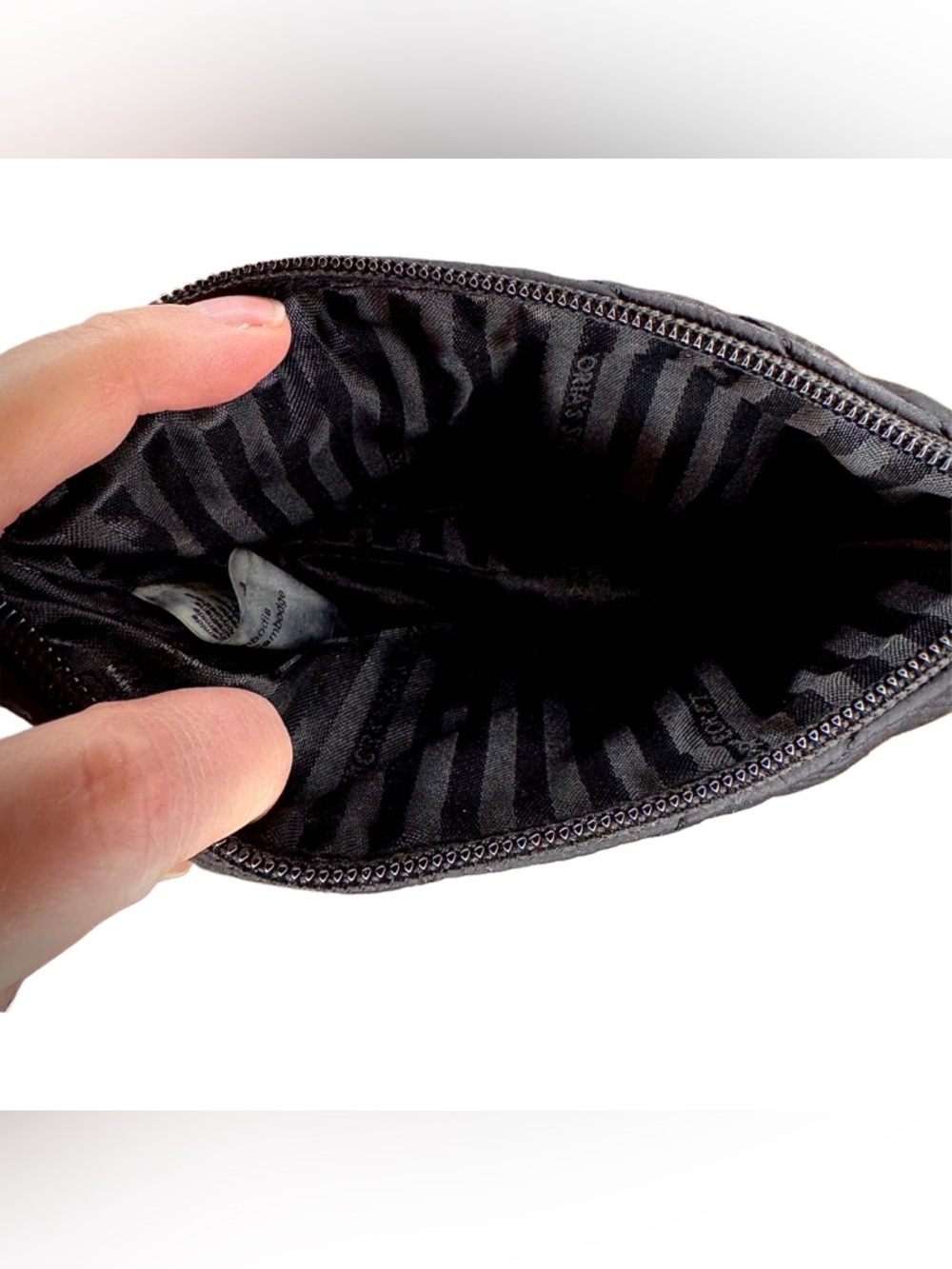Victoria's Secret Black Quilted Wristlet Pouch - Picture 2 of 4